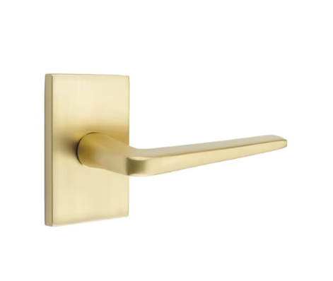 Emtek Athena Lever with Modern Rectangular Rosette