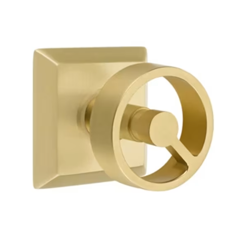 Emtek Spoke Knob with Quincy Rosette