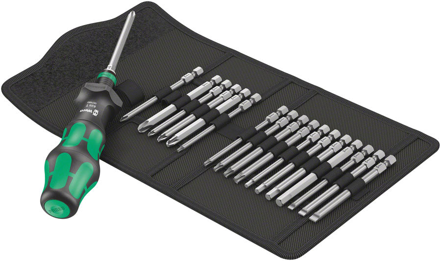 Wera Kraftform Kompakt Turbo 1 Driver and Bit 16 Piece Screwdriver Tool Set