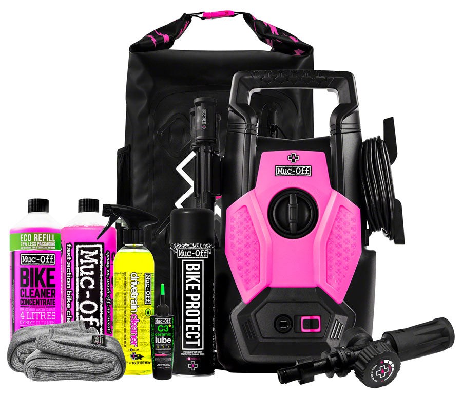 Muc-Off Pressure Washer Bike Bundle with Cleaning Solution Degreaser Polish Lube
