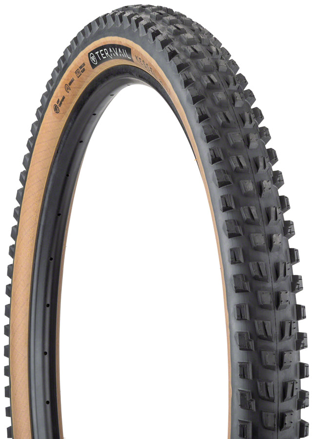 Teravail Kessel Tire 29 x 2.6 TPI 60 Tubeless Folding Tan Durable Mountain Road 19-000110