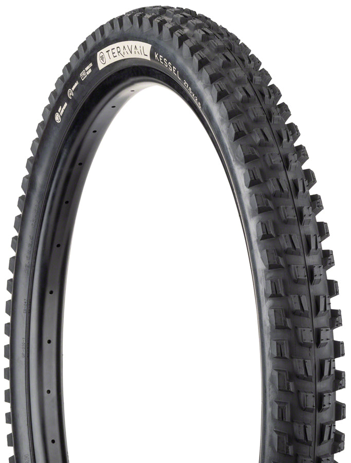 Teravail Kessel Tire 27.5 x 2.5 Tubeless Folding Black Ultra Durable 19-000181