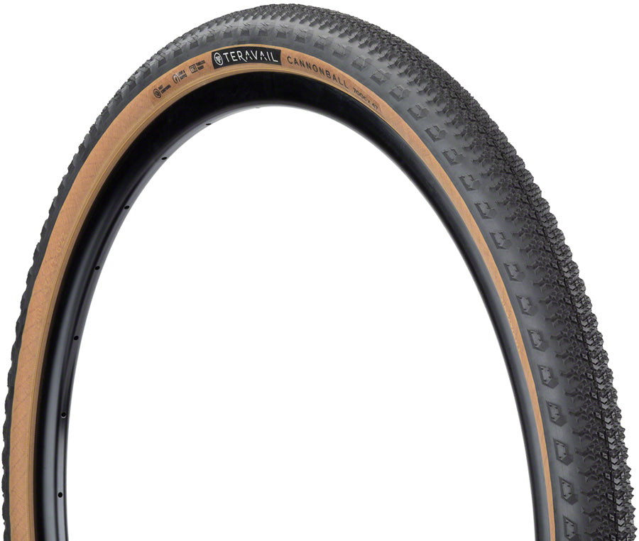 Teravail Gravel Tire Cannonball 700 x 47 Tubeless Folding Tan Durable Road Bike 19-000148