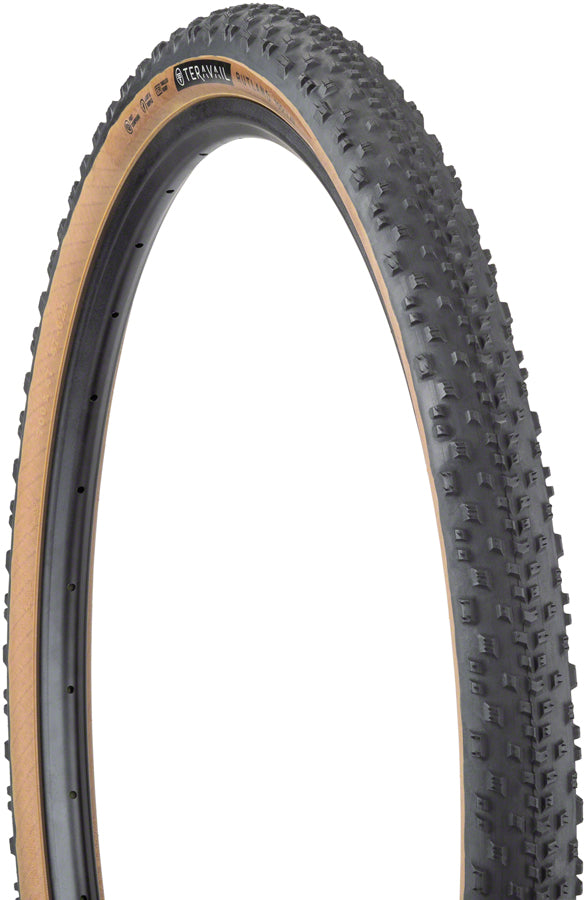 Teravail Gravel Tire Rutland 700 x 47 Tubeless Folding Tan Light and Supple 19-000133