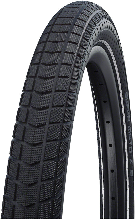 Schwalbe Super MotoX Tire 27.5x2.4 ClincherWirePerformance LineGreenGuard 11100726.01