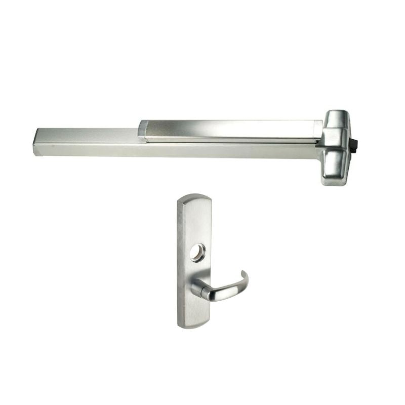 Von Duprin 98L-17 3 26D Rim Exit Device, 17 Classroom Lever Trim, Satin Chrome