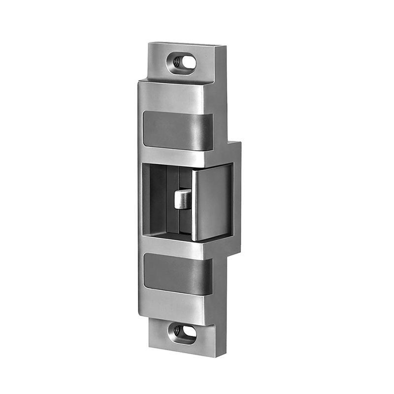 Von Duprin 6111 12V 32D Electric Strike, Fail Secure, x 1-5/8" Faceplate, Fire-Rated, US32D/630 Satin Stainless Steel Finish