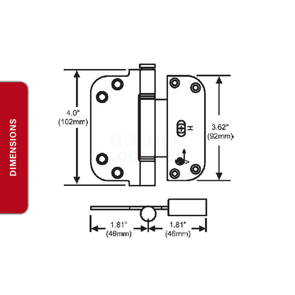 Winsor Set Hinge 56-224PB