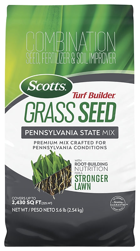 Scotts Turf Builder 18398 Grass Seed, 5.6 lb Bag