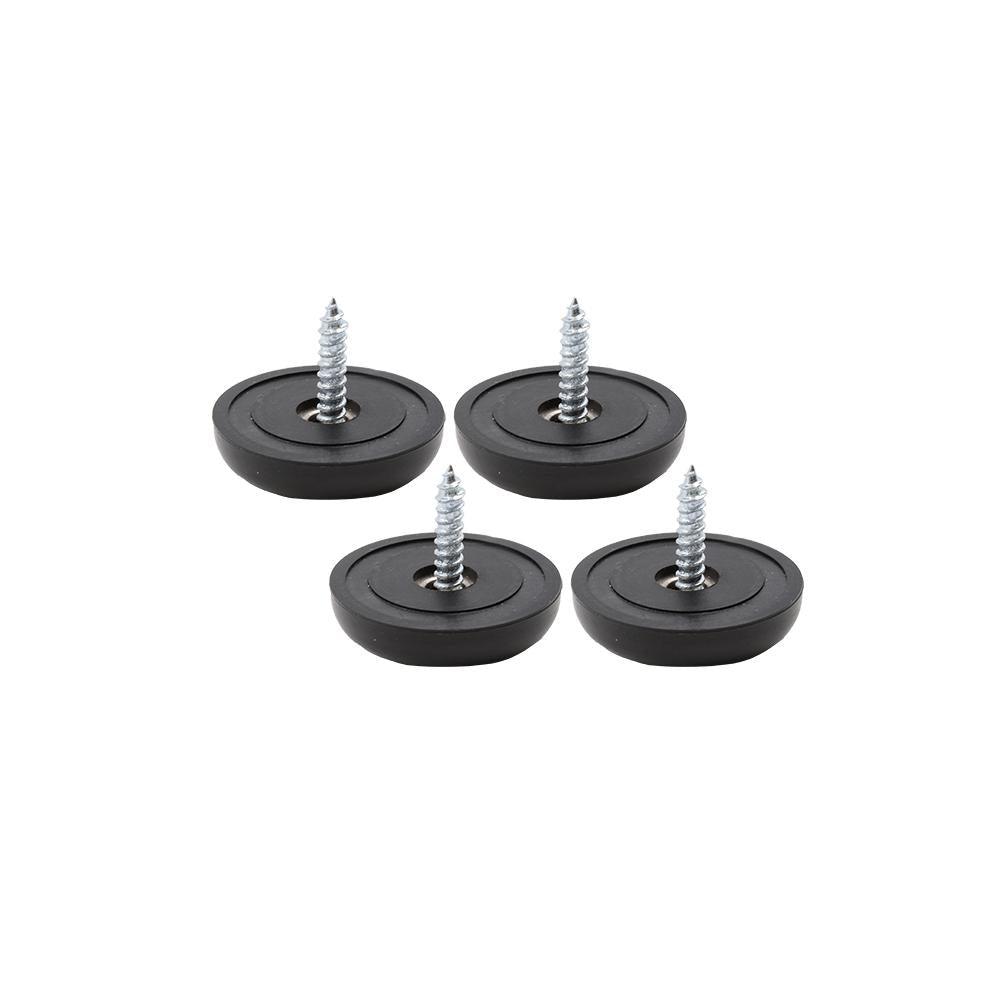 1-1/2 in. Black Heavy-Duty Anti- Skid Pads (4-Pack)