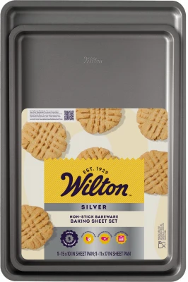 2-pc. Silver Non-stick Cookie Sheet Set