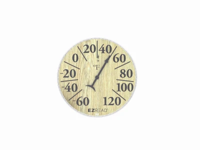 Whiskey Barrel Look Thermometer, 8 In. Dial