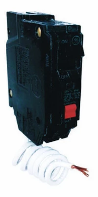 Single Pole Ground Fault Interrupter Circuit Breaker, Self Test, 15-amp