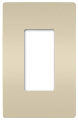 Radiant 1-gang Single Toggle Plastic Wall Plate In Light Almond Finish