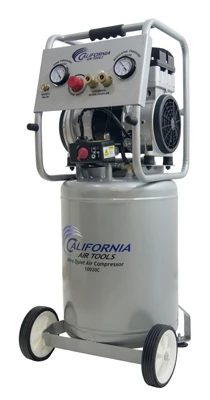 Ultra Quiet Oil-free Air Compressor, 2 Horsepower, 10 Gallon Tank Capacity