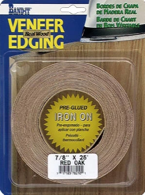 Walnut Real Wood Veneer Iron-on Edgebanding, Seven Eighths Inch By Twenty Five Feet