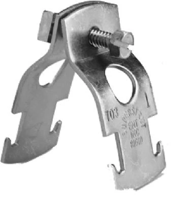 Standard Pipe Clamp, 2.5 Inch Diameter, Durable Metal Construction