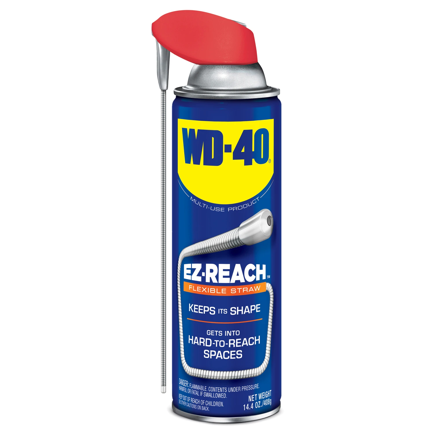 Multi-use Lubricant Spray With Ez Reach Flexible Straw, 14.4 Ounce Can