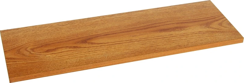 Simulated Oak Melamine Shelf, 12 Inches By 24 Inches