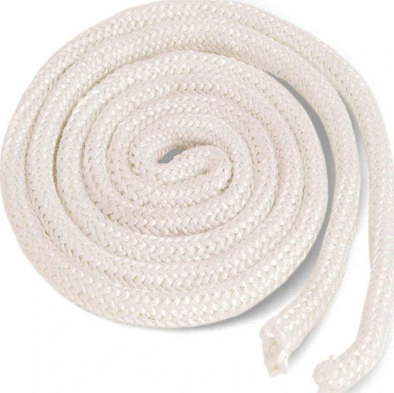 White Fiberglass Door Gasket Rope, 6 Feet Length For Weatherproofing