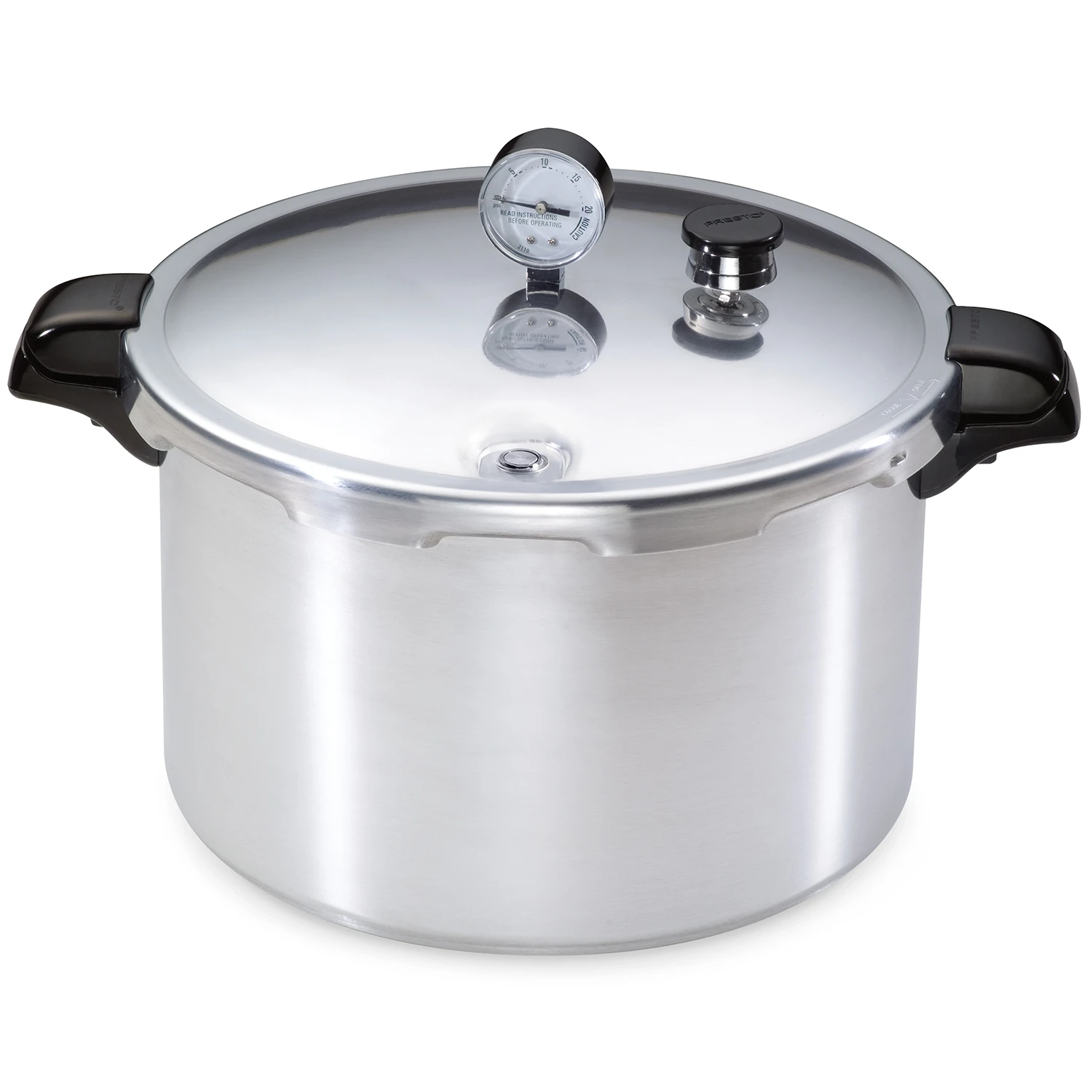 Aluminum Pressure Cooker With Rack, 16 Quart Capacity, Durable Construction