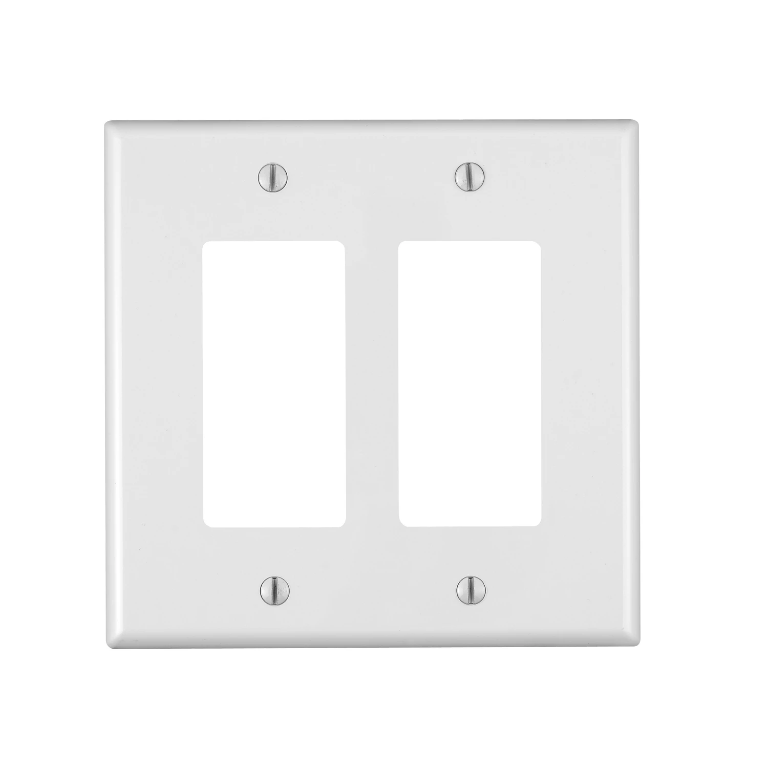 2-gang Decora Oversized Gfci Wall Plate, White