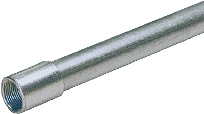 Rigid Galvanized Steel Conduit, Three Quarter Inch Diameter By Ten Feet Length