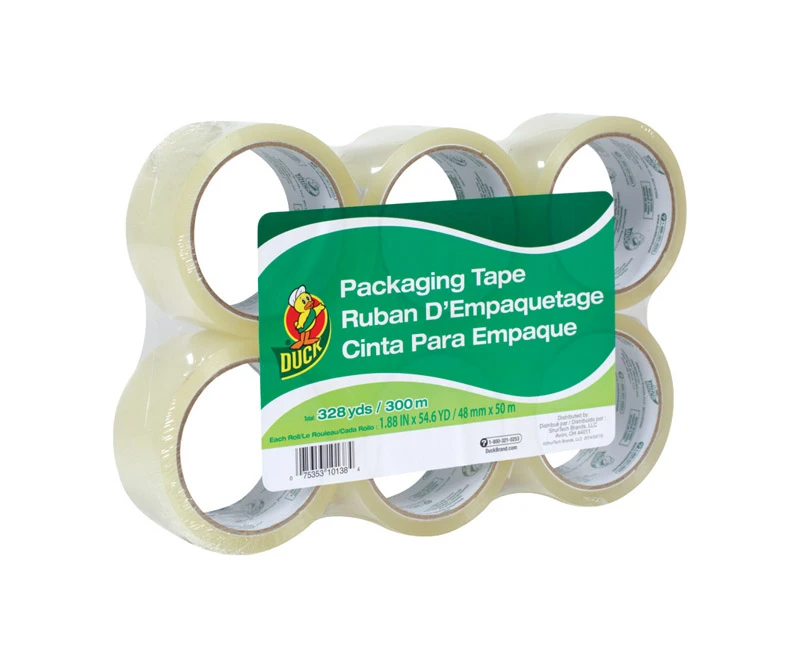 Duck 1.88 In. W X 54.6 Yd. L Packaging Tape Clear