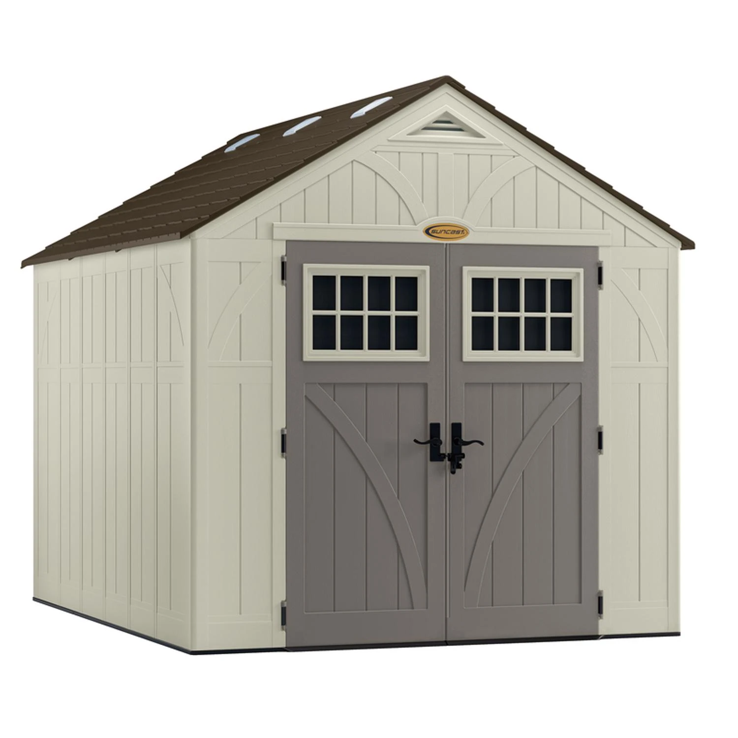 Tremont Storage Shed With Reinforced Floor, All-weather Resin Construction, 8 Feet By 10 Feet
