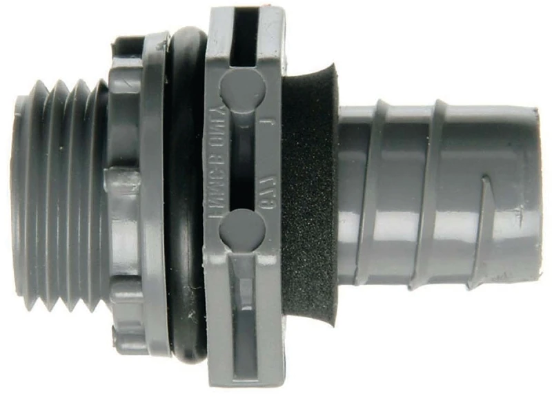 Conduit Fitting, Non-metallic Liquid Tight Connector, 3/4-in.