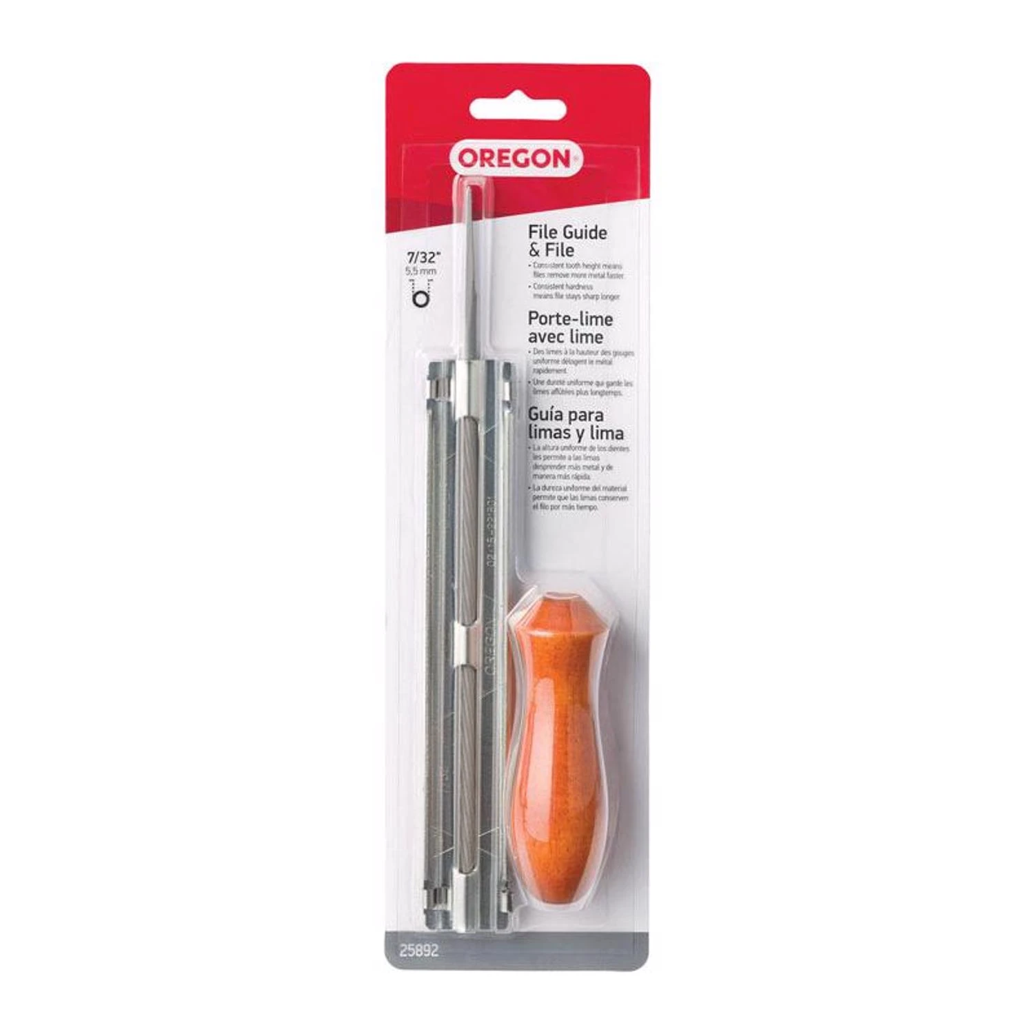 Chainsaw File Guide With 7/32 Inch File For Precise Chain Sharpening