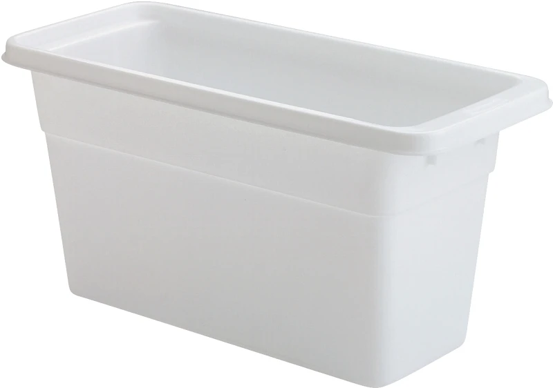 White Ice Cube Bin For Storage And Dispensing