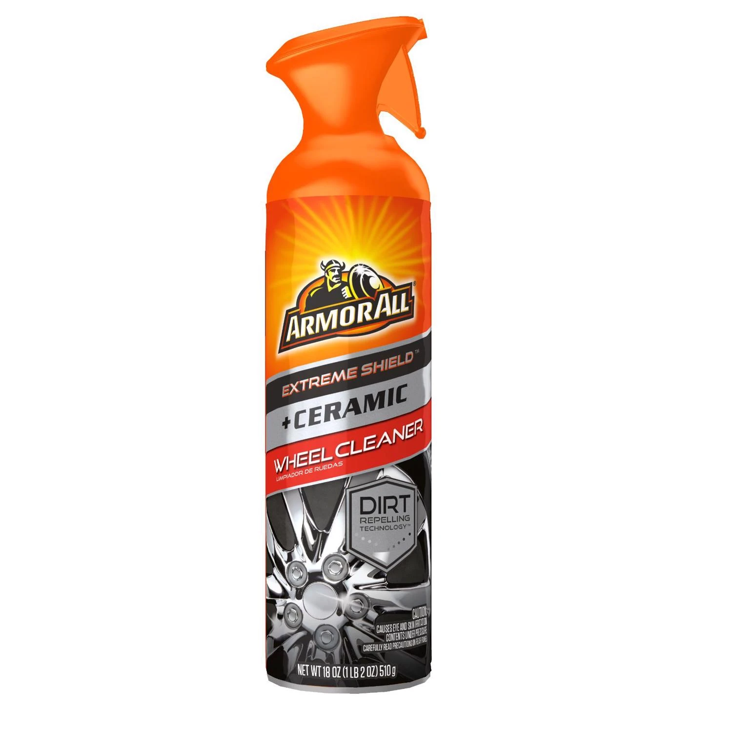 Extreme Shield Ceramic Wheel Cleaner, 18 Ounce Bottle For Automotive Wheels