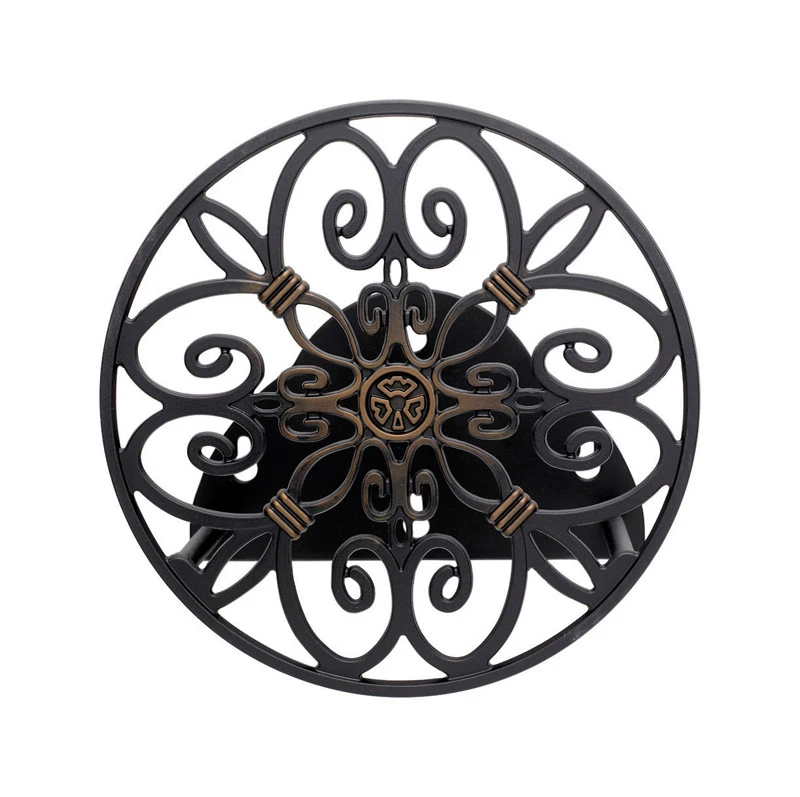 Wall-mount Hose Reel With Antique Patina Finish, Holds Up To 125 Feet Of Hose