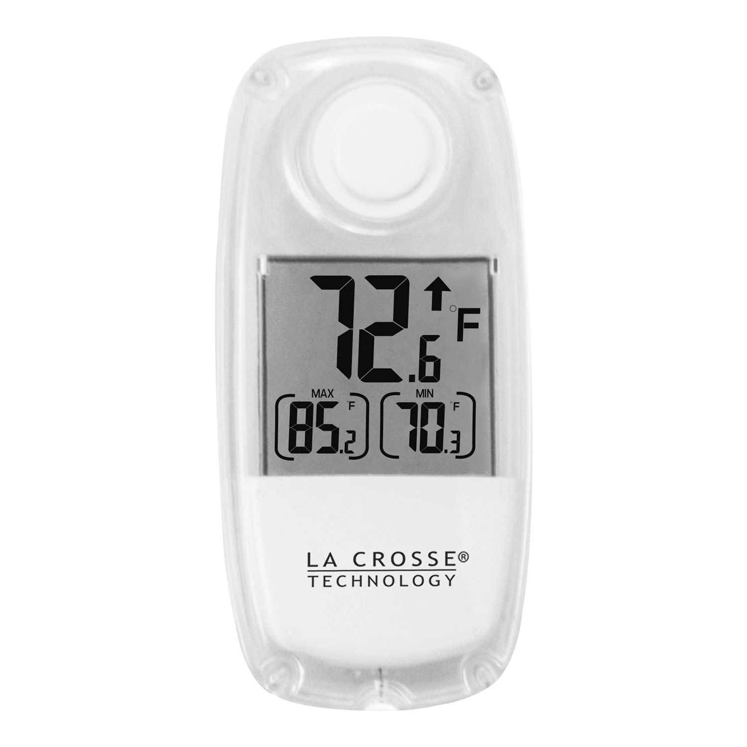 Solar Powered Window Thermometer With Digital Display For Indoor And Outdoor Temperature Monitoring