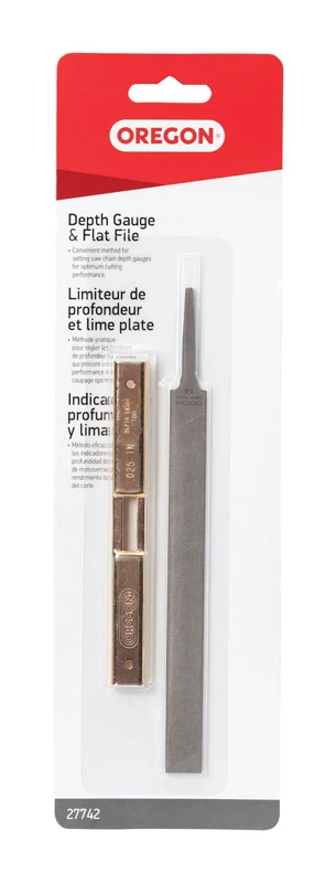 Chainsaw Depth Gauge With Flat File For Accurate Chain Maintenance
