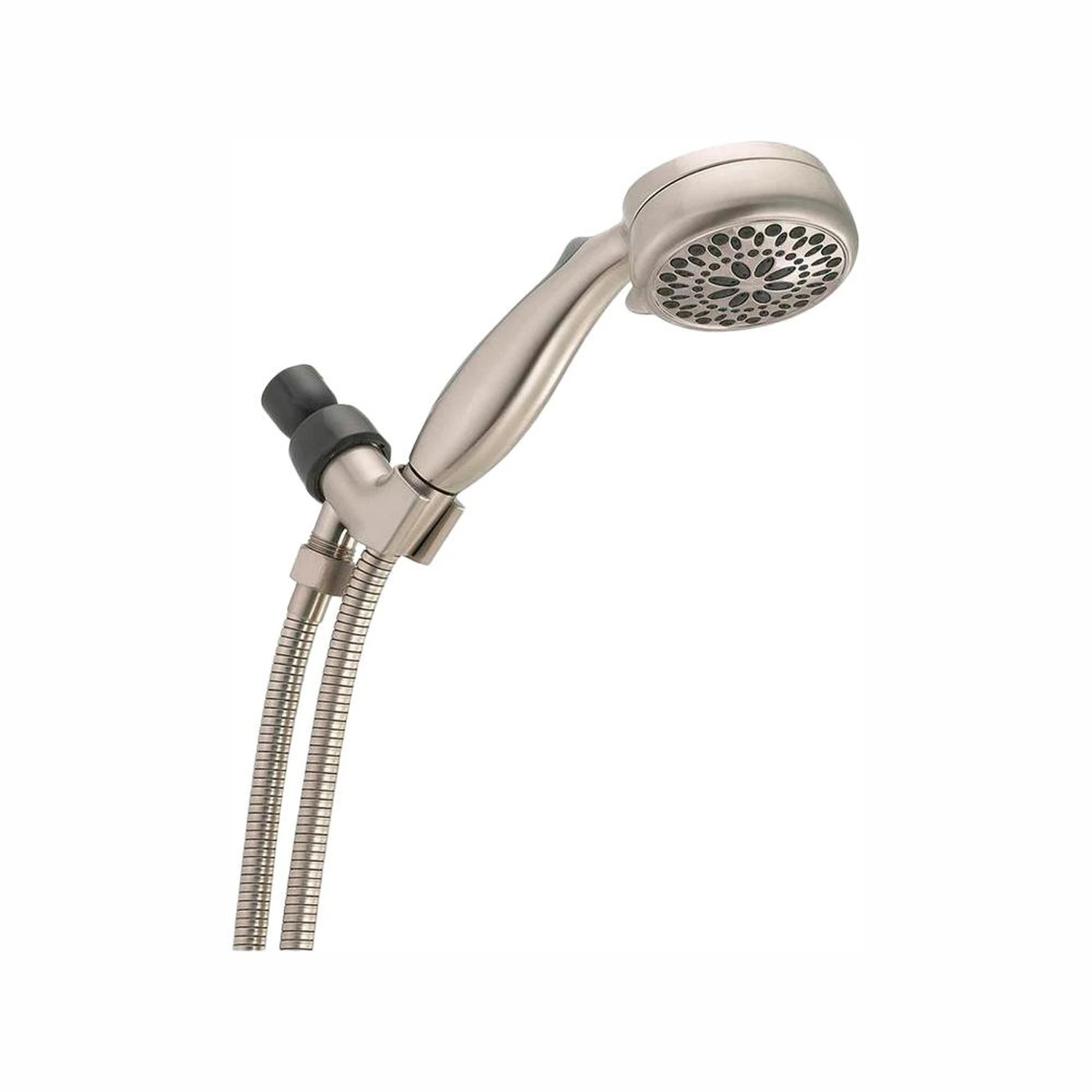 7-spray Handheld Shower Head In Satin Nickel Finish With 1.8 Gallons Per Minute Flow Rate