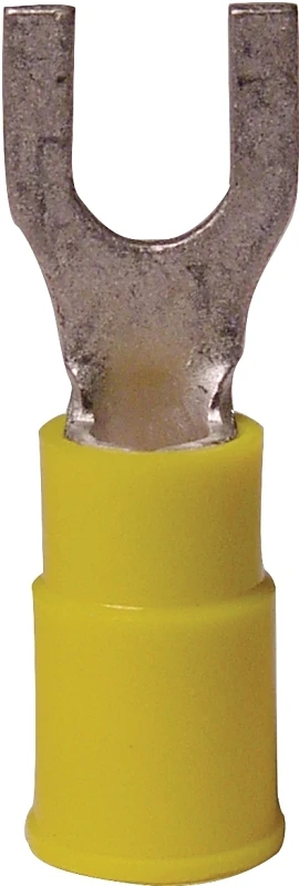 Spade Terminals, Insulated, 8-10 Stud, 12-10 Awg, 50-pk.