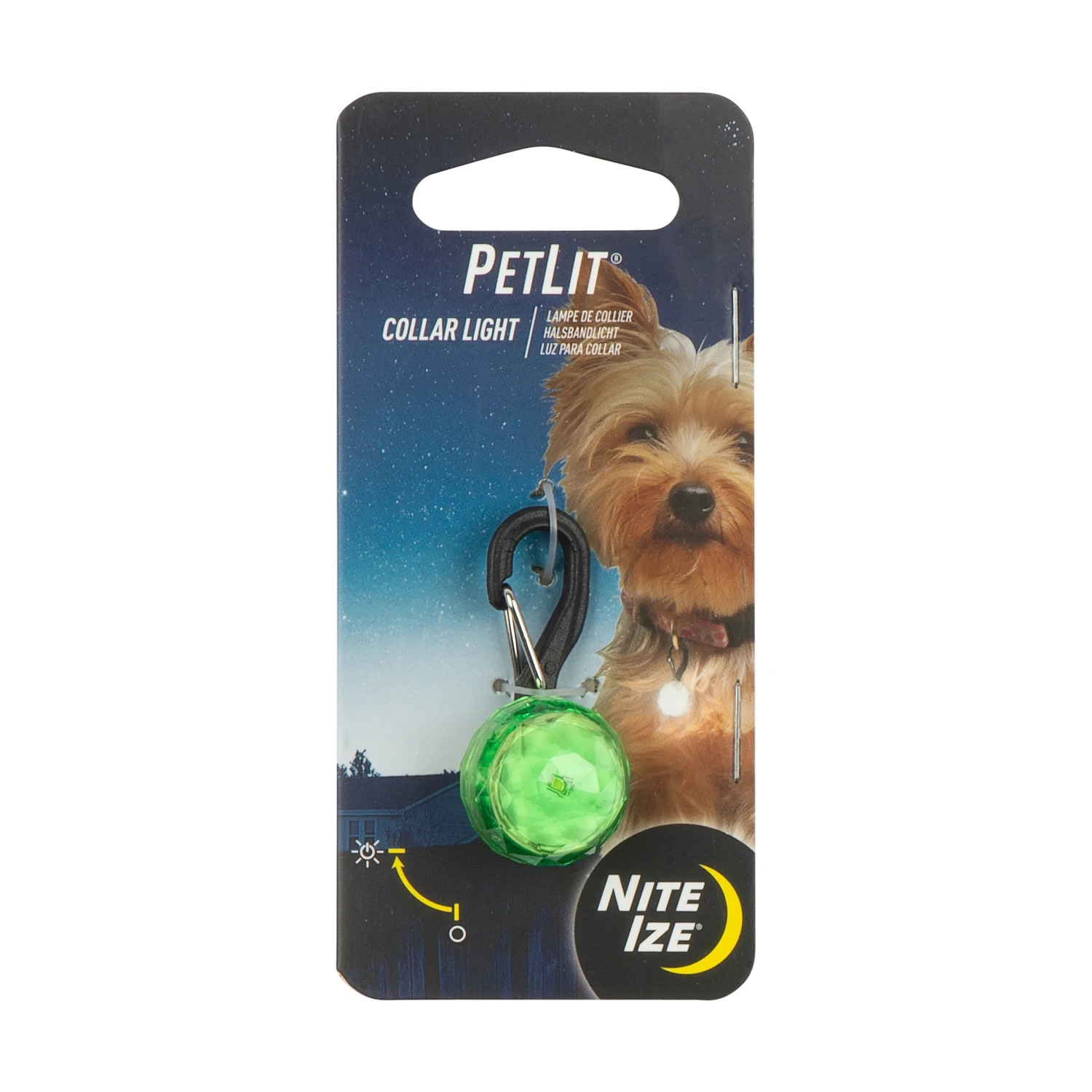 Spotlit Rechargeable Green Dog Collar Light For Enhanced Visibility And Safety