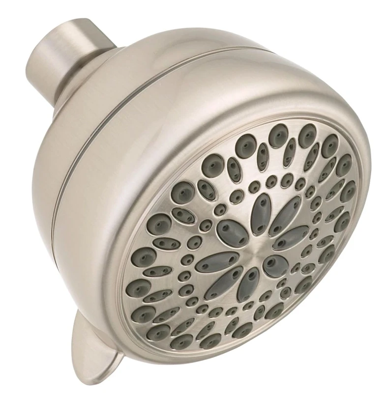 7-spray Fixed Mount Shower Head In Satin Nickel Finish With 2.0 Gallons Per Minute Flow Rate