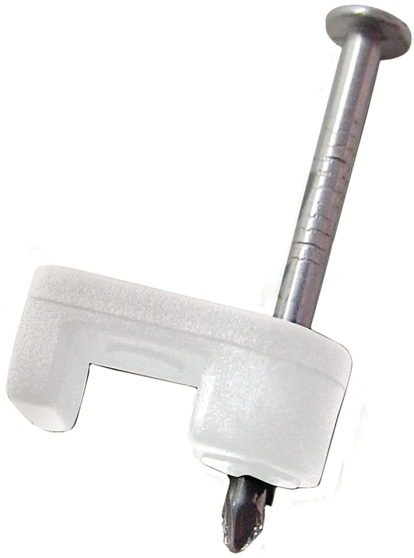 3/16-in. Low-volt Staples, White, 25-pk.
