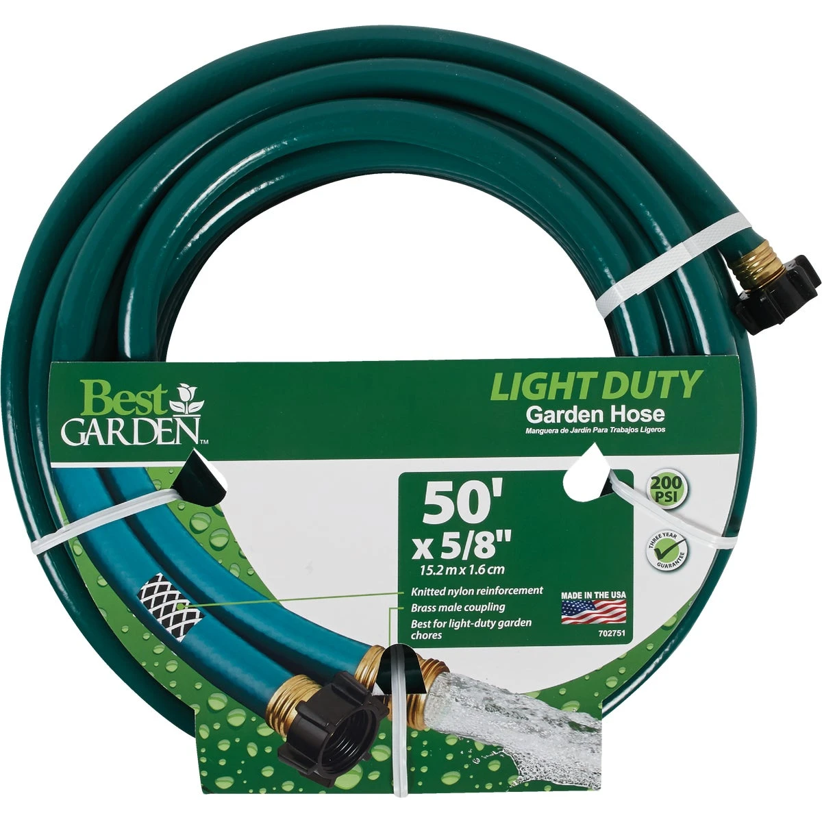 5/8 In. Dia. X 50 Ft. L. Light-duty Garden Hose Dbr5850