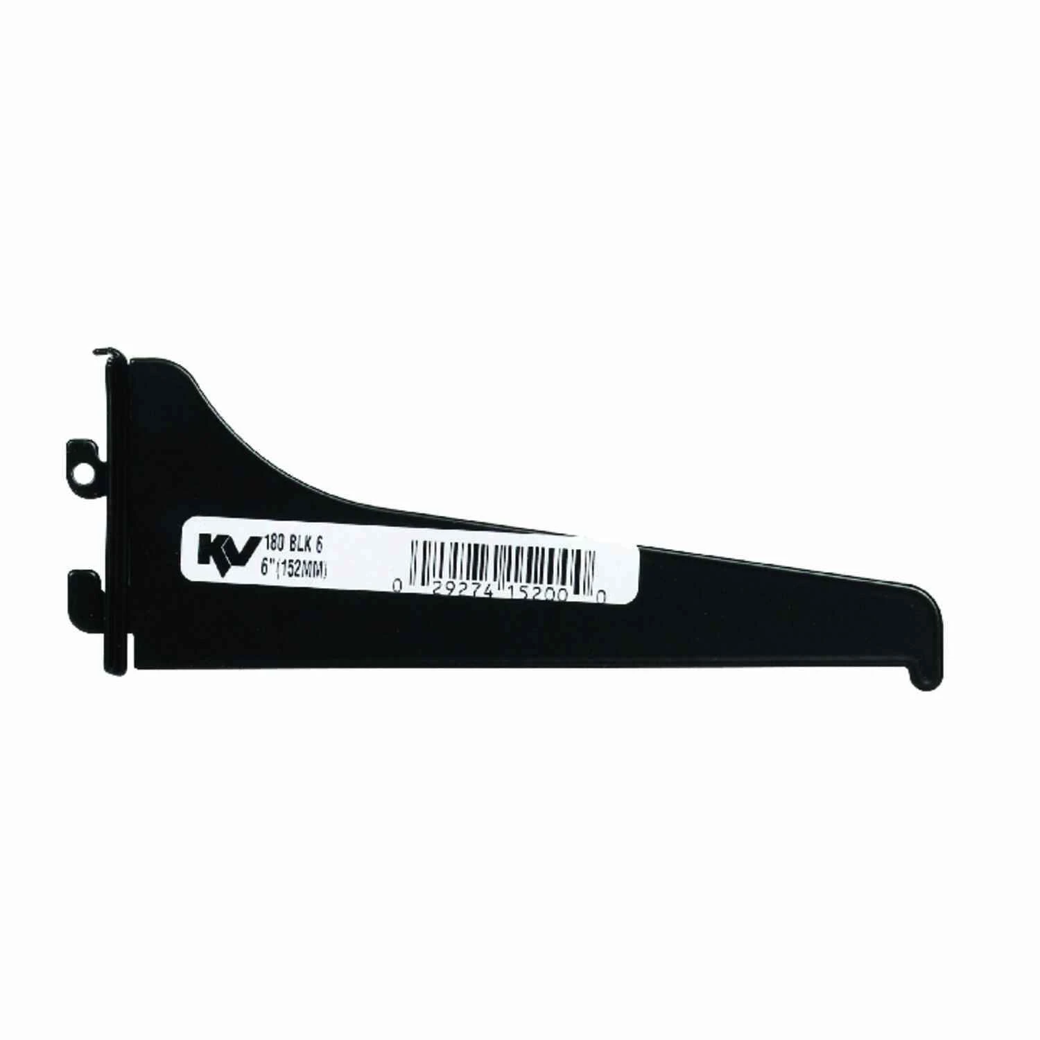 180 Series 6 In. Black Steel Regular-duty Shelf Bracket 320 Lb Capacity