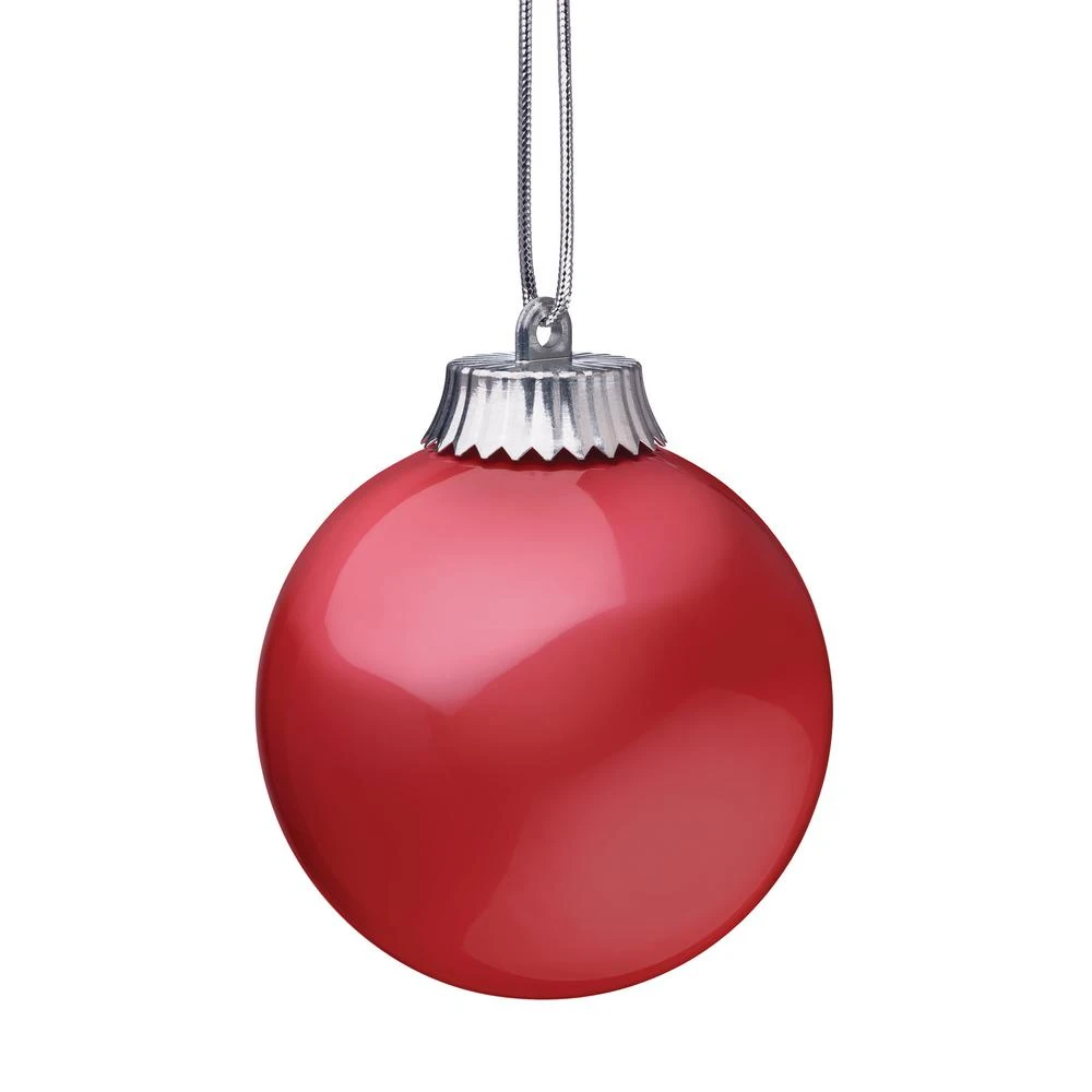 Weatherproof Red Led Pulsing Globe Ornament, 5 In L X 5 In W X 6-1/4 In H