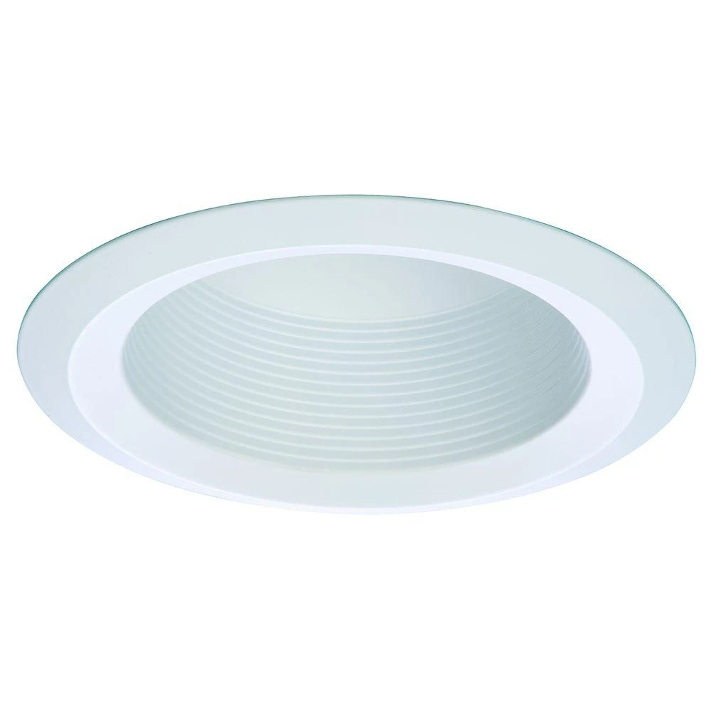 Full Cone Baffle, White Finish, 6 Inch Diameter