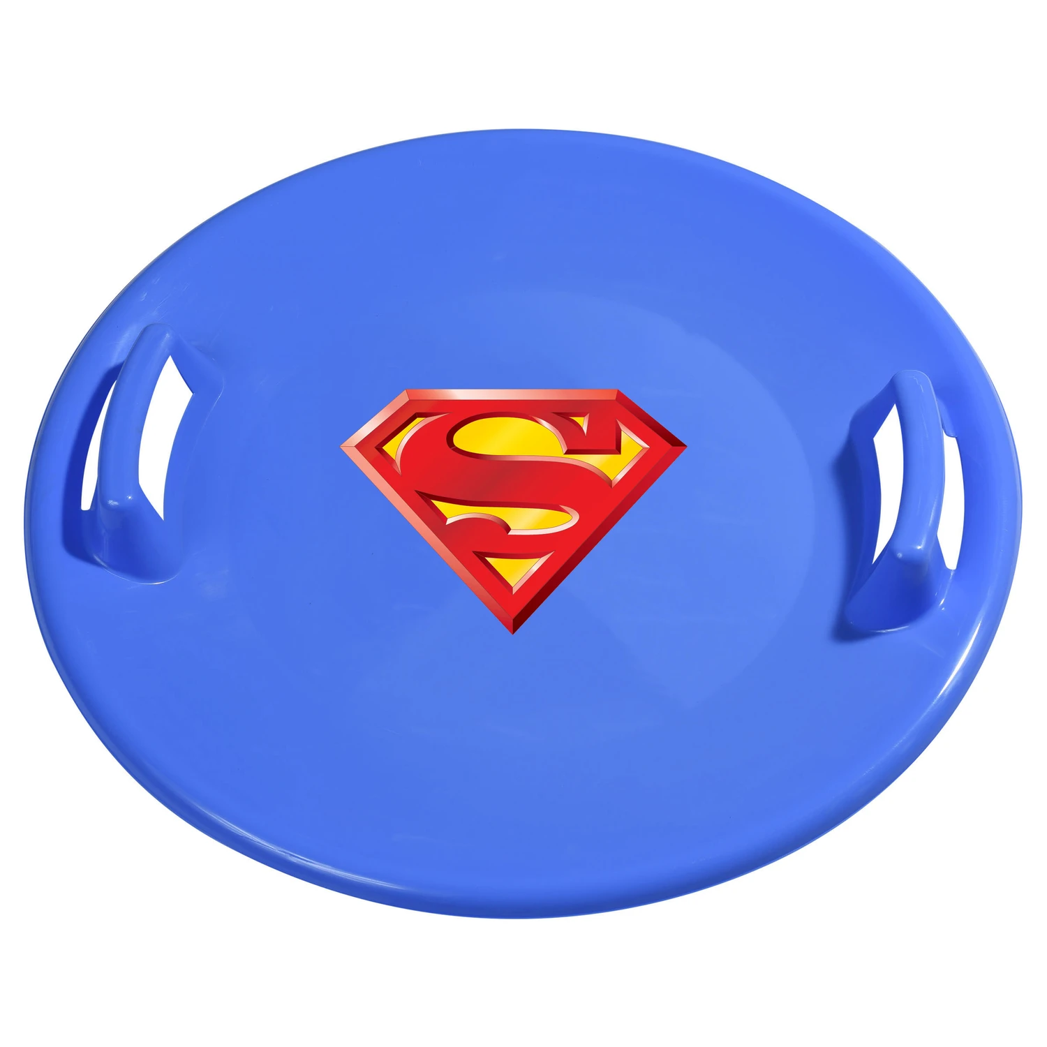 Superman Saucer Snow Sled, 26 Inch Diameter, Durable Plastic Construction