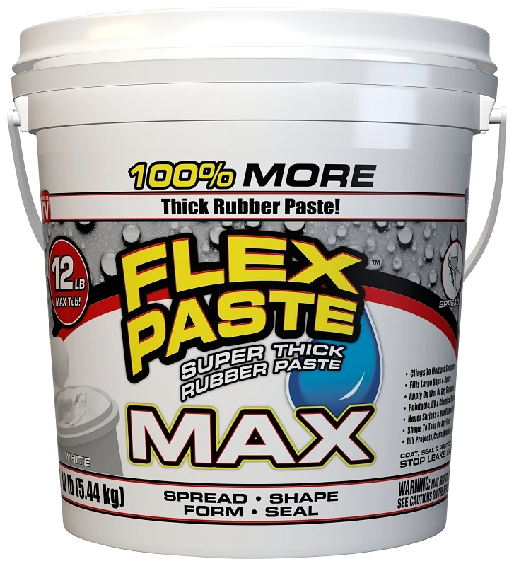 Flex Paste Max White Heavy Duty Waterproof Sealant And Adhesive 12 Pounds