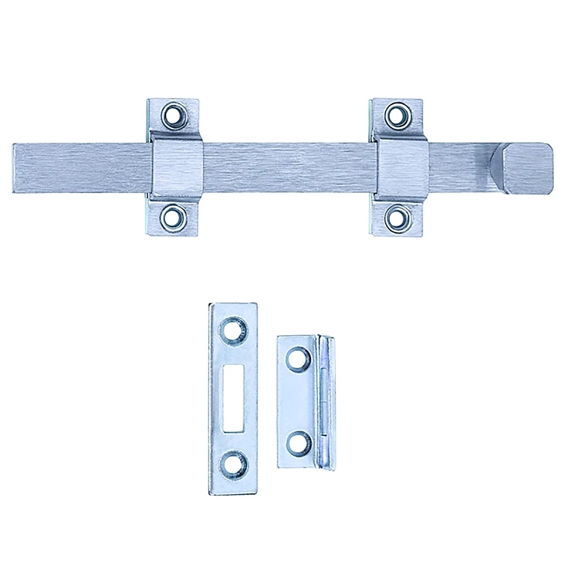 26d Strap Bolt In Satin Chrome Finish, 8 Inches Long