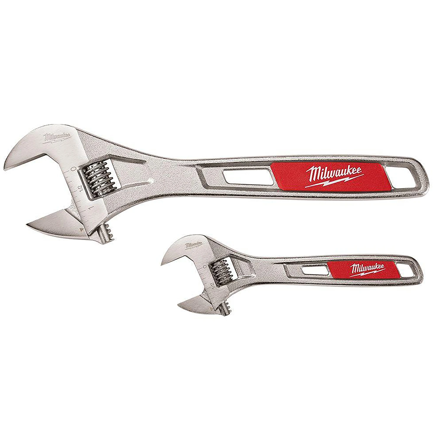 2 Pc Adjustable Wrench Set 6" & 10"