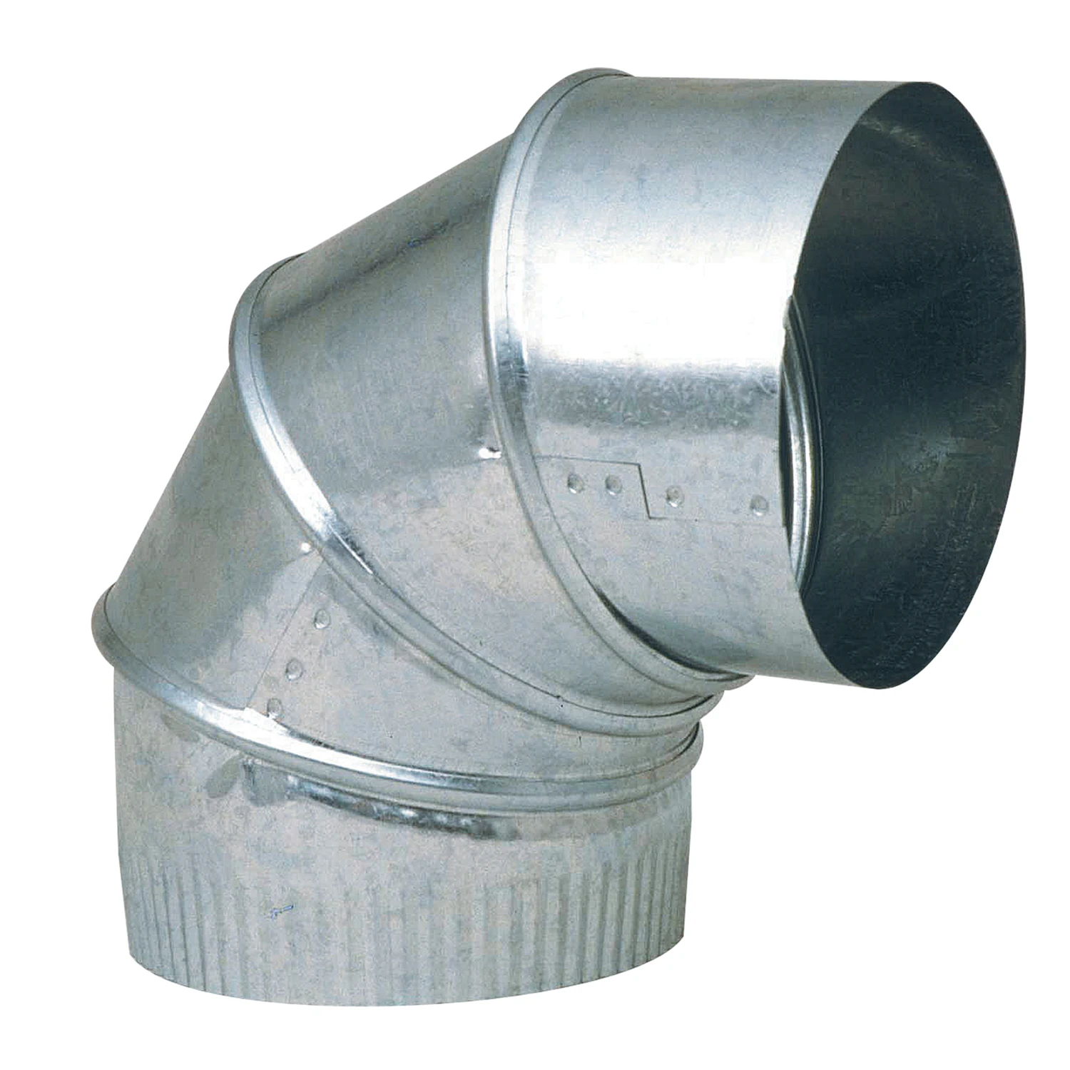 3 Inch Adjustable 90 Degree Hvac Furnace Elbow, 26 Gauge Steel